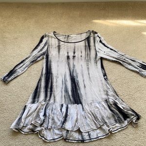 3/4 sleeve long blouse